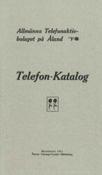 Telefon-Katalog - Allmänna telefonaktiebolaget på Åland