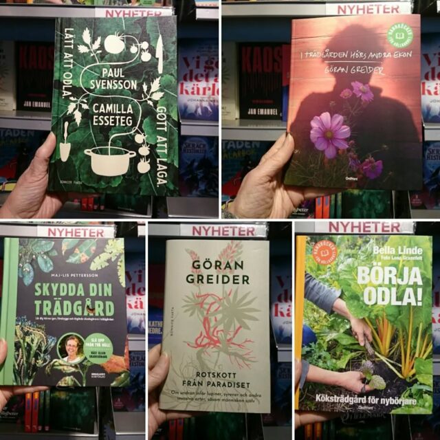 Så fort ☀ visar sig så börjar det klia i odlingsfingrarna. På vår nyhetshylla finns det både praktisk och själslig inspiration.