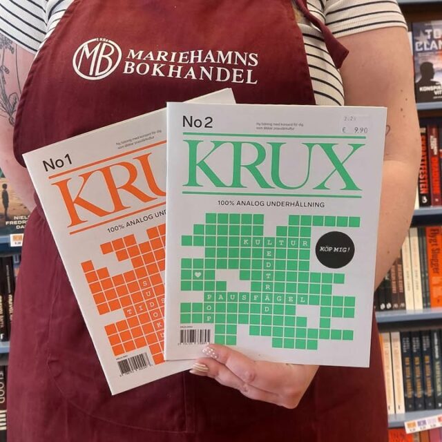 Vi har hört att den stora trenden 2026 är att bli mer analog vad passar då bättre än den 100% analoga underhållningen Krux?
Krux innehåller korsord, quiz, röda tråden, sudoku och mer för alla som gillar populärkultur! Välkommen in att köpa ditt exemplar av nummer 1, 2 eller båda! 📝🤔