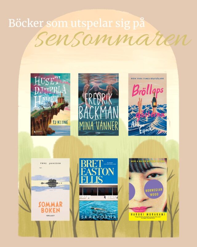 Himlen är blå och solen gassar ute, än är sommaren inte riktigt slut! Sensommaren måste vara den bästa årstiden för läsning, med varma dagar och nätter som ännu är ganska ljusa🌅🧡

Här är några böcker som utspelar sig på sensommaren, har du någon favorit bland dem? Eller någon annan? Berätta i kommentarerna!